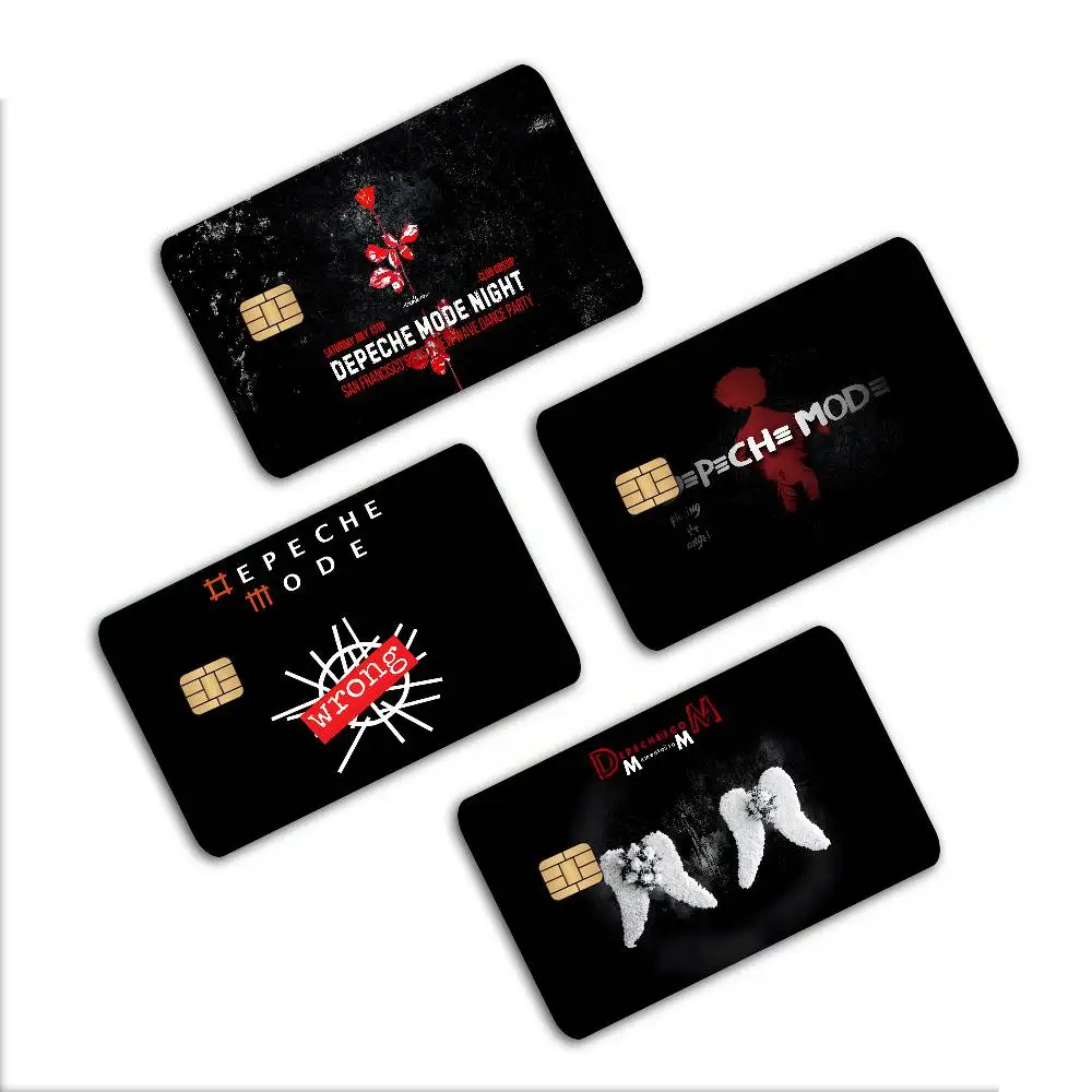 D-Depeche M-Mode Anime Front Cover Film Sticker Skin for Credit Debit Card Small Large Chip