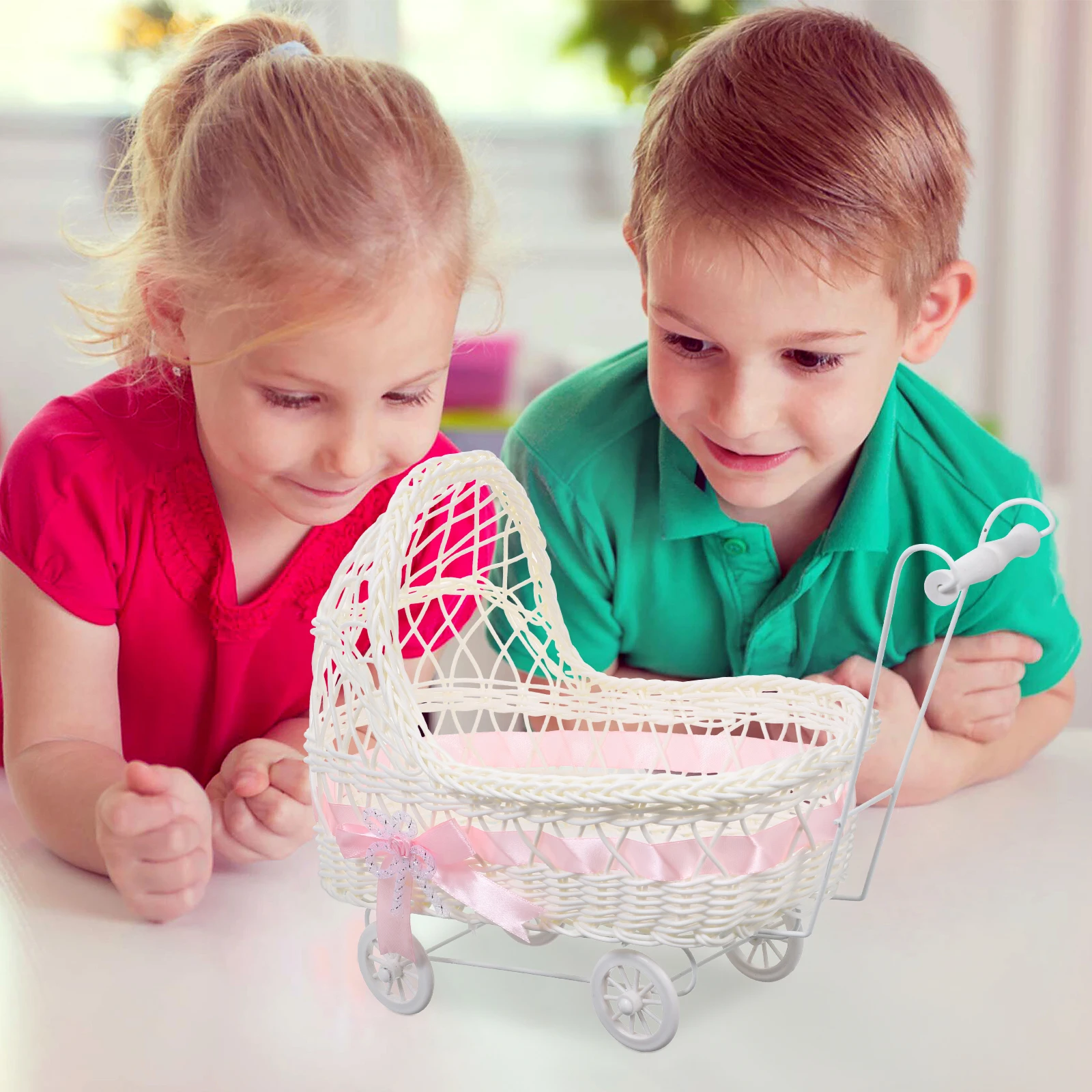 

Woven Baby Basket for Shower Candy Storage Flower Gift Packing Mini Baskets Small Baskets For Favors Favors