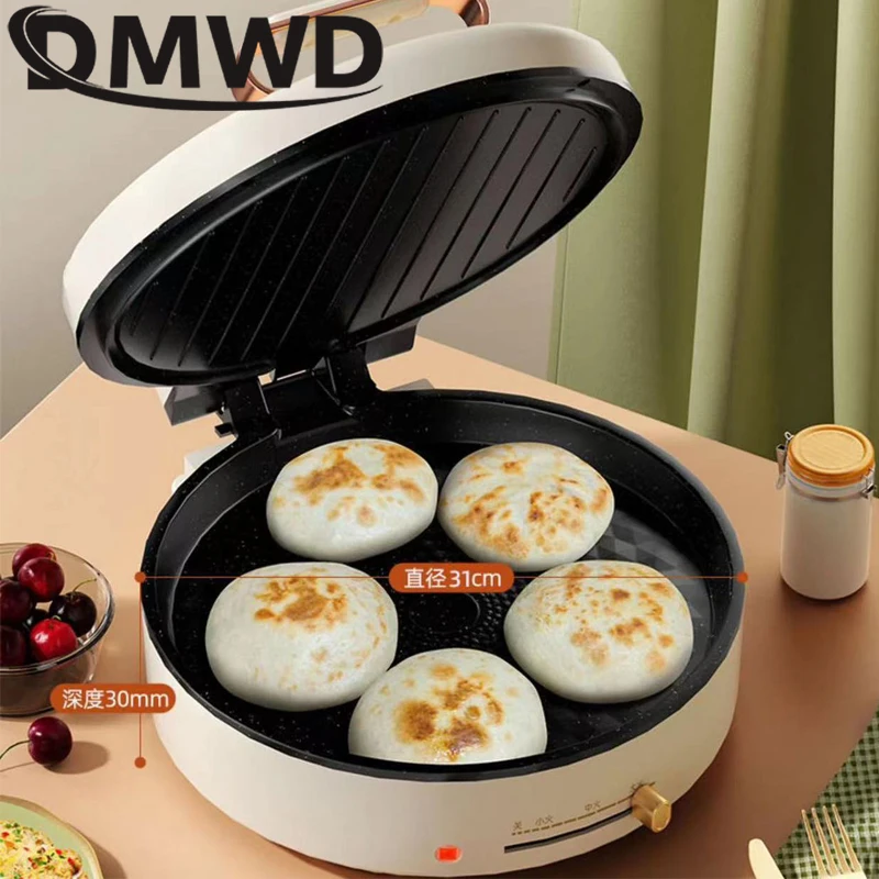 Electric Baking Pan Double-sided Suspended Heating Pancake Frying Machine Non-stick Pan Deepened and Enlarged Pancake Pan 220V