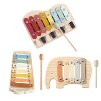Percussion Musical Instrument Montessori Music Toys Piano Xylophone Kids Early Education Wooden Musical Instruments Baby Toys