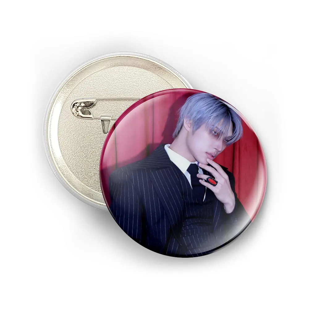 58mm Pin ATEEZ 14th Mini Album GOLDEN HOUR : Part.5 MY BESTIES Badge Concept Photo 3 KPOP Brooch for Backpack/T-shirt