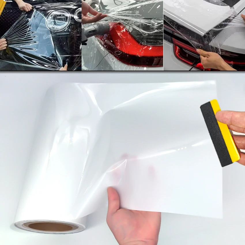 Car Wrap Film TPH Paint Protective Decal PPF Anti Scratch Transparent Stickers Auto Decoration Car Accessories Interior Exterior
