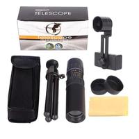 10-300X40 Metal Continuous Zoom Monocular Mobile Phone High-definition Scope Tourism Telescope Outdoor Adjustable Hunt Came