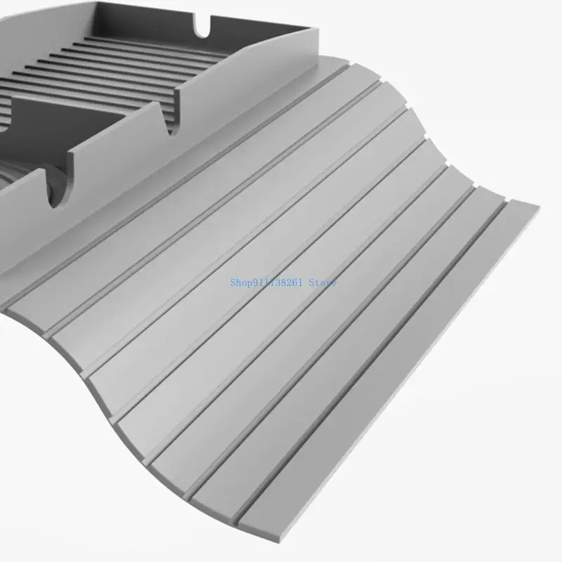 

H05E Practical Sofa Arm Tray with Cup Holder and Raised Edges to Prevent Spills and Mess Home Comfort Accessories