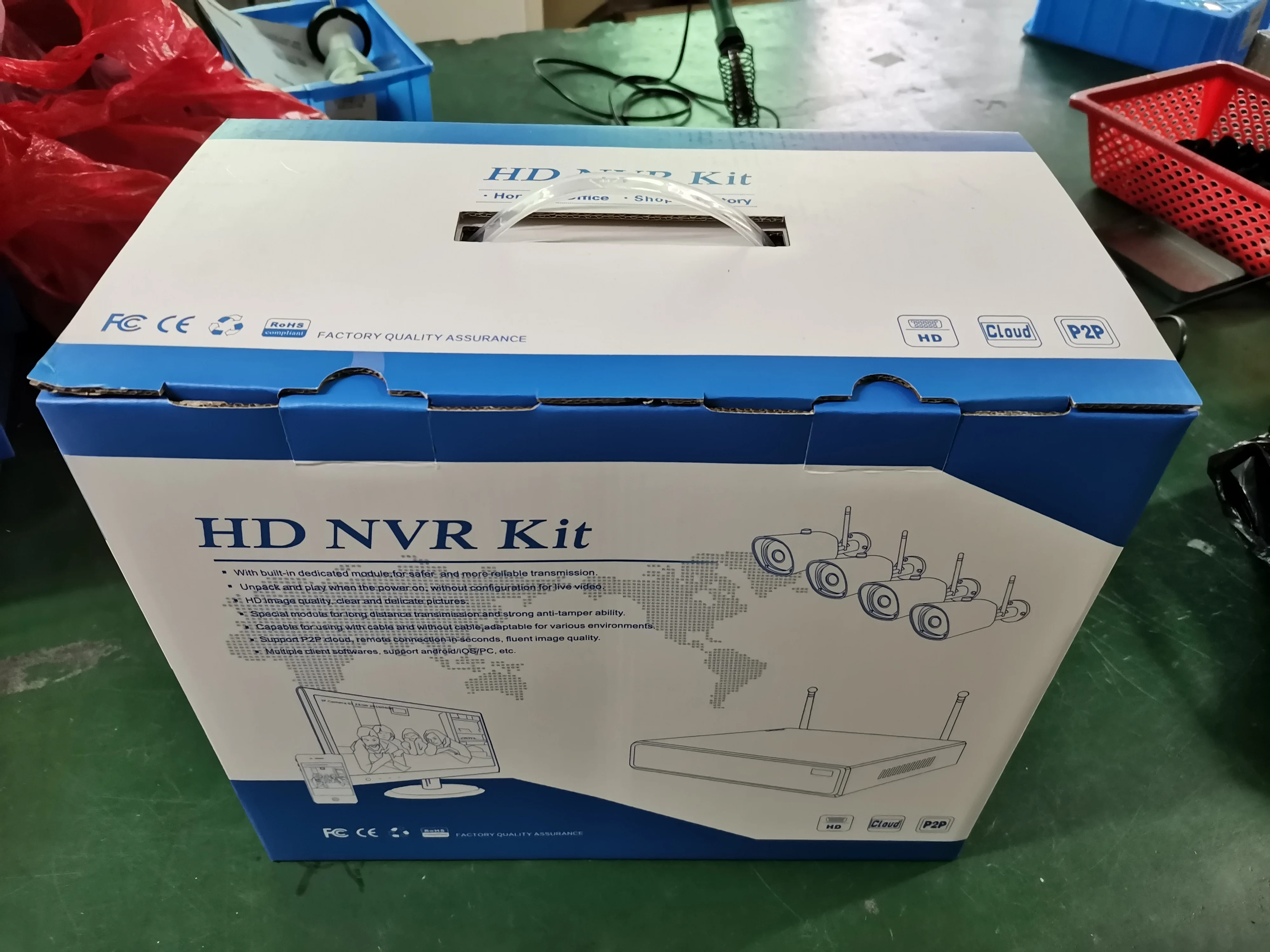 في الهواء الطلق للرؤية الليلية مراقبة CCTV مجموعة 8ch Ip Wifi Nvr Kit المنزل إنذار لاسلكي الأمن مع نظام كاميرا الصوت #3