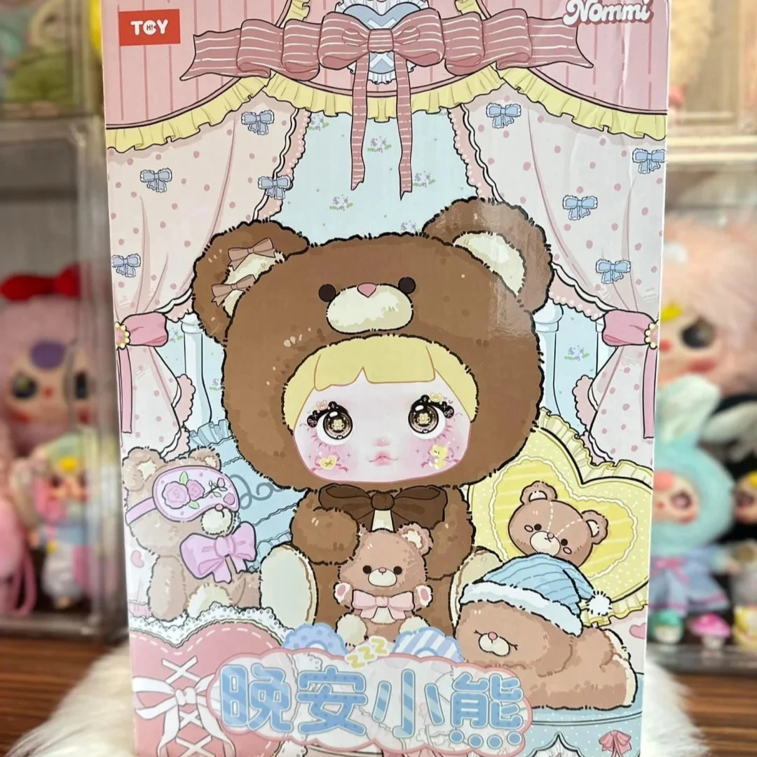 

В наличии Nommi 400% слепая коробка Goodnight Bear Series Nommi Виниловая кукла Украшение комнаты Коллекция Кукла Mystery Box Игрушка Рождественские подарки