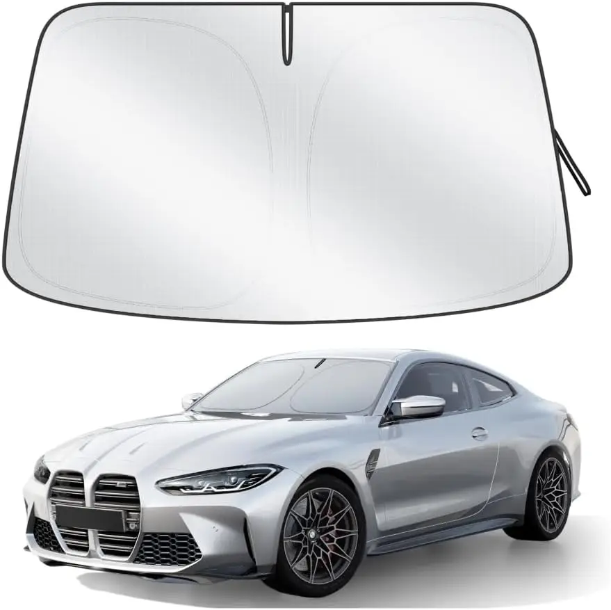 

Car Windshield Sun Shade, 300T Thickened Heat Reflective Interior Cool, Universal Fit for Most Cars SUVs Trucks