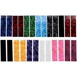 DIY Guitar Pick Punch Sheets Musicians Celluloid Guitar Pick Strips Three Thickness By 0.46/0.71/0.96cm Random Color