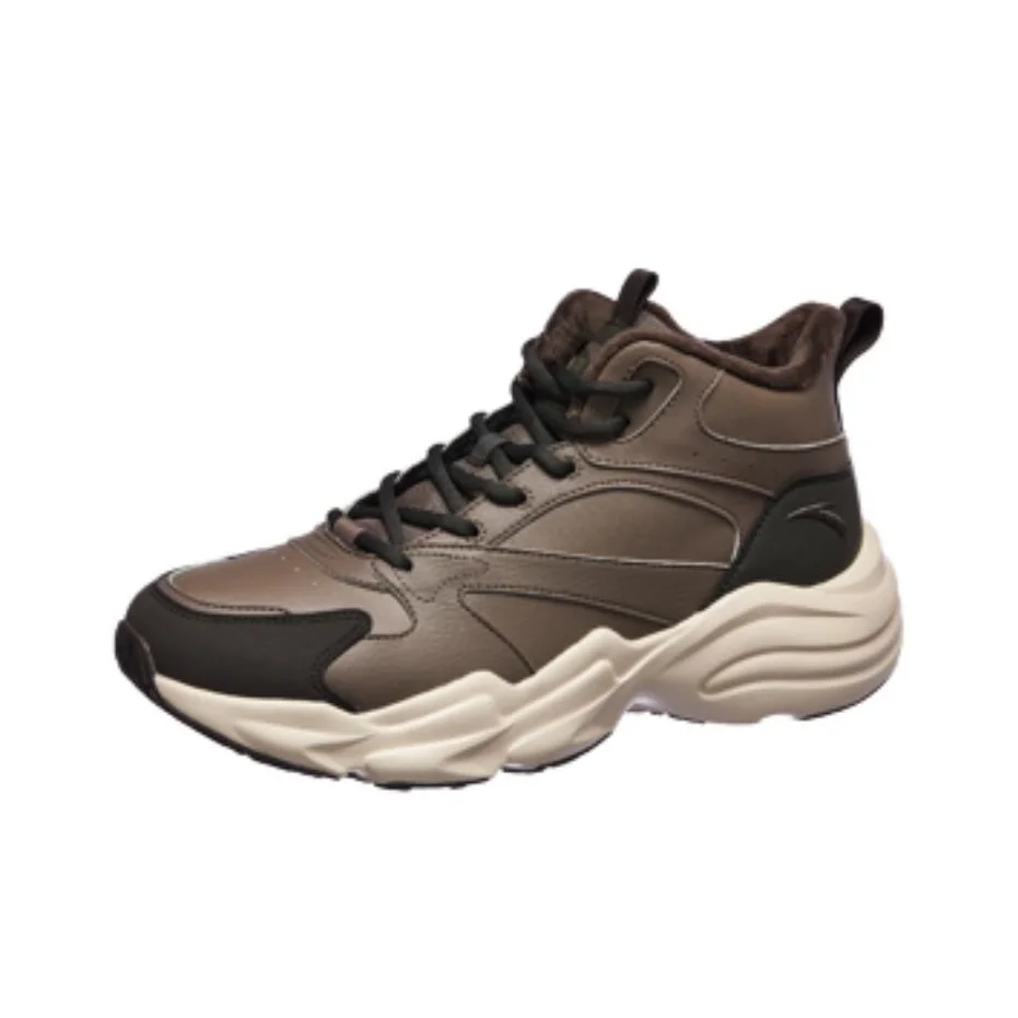 Anta Gravity, Fleece Lined Comfortable Fashion Abrasion Resistant Thermal Mid top Casual Shoes Men's 112548954-3