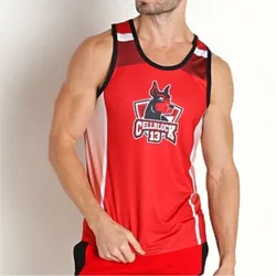 Abbigliamento da palestra senza maniche da uomo gilet pesi per allenamento di boxe allenamento Fitness Running Muscle Tank Top Bodybuilding Sport Fitness