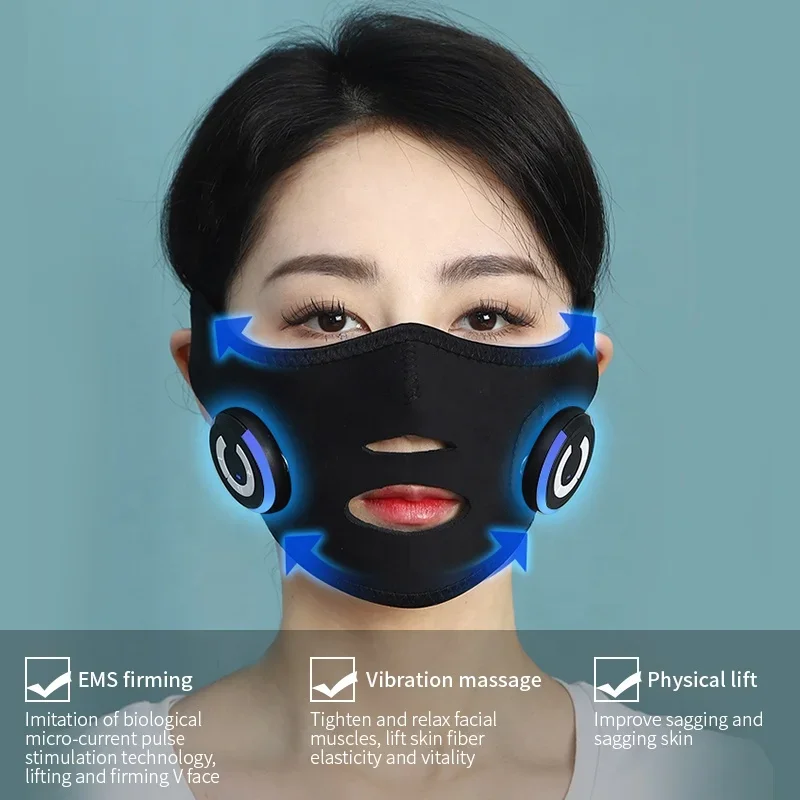 Tragbare Doppel Kinn Wange Lift up Schönheit V Linie EMS Elastische Gesichts Abnehmen Gerät Facelift Verband Gürtel