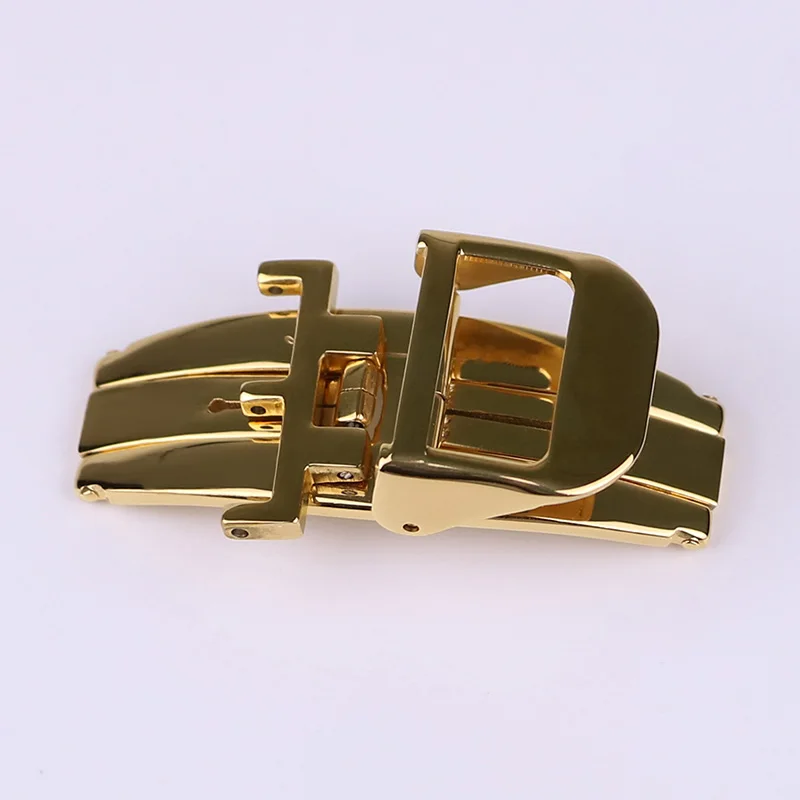 XIANERSHANG Custom J-aeger-LeC-oultre Watch Clasp 12MM 14MM 16MM 18MM Polished Belt Buckle 316L Stainless Steel Butterfly Buckle