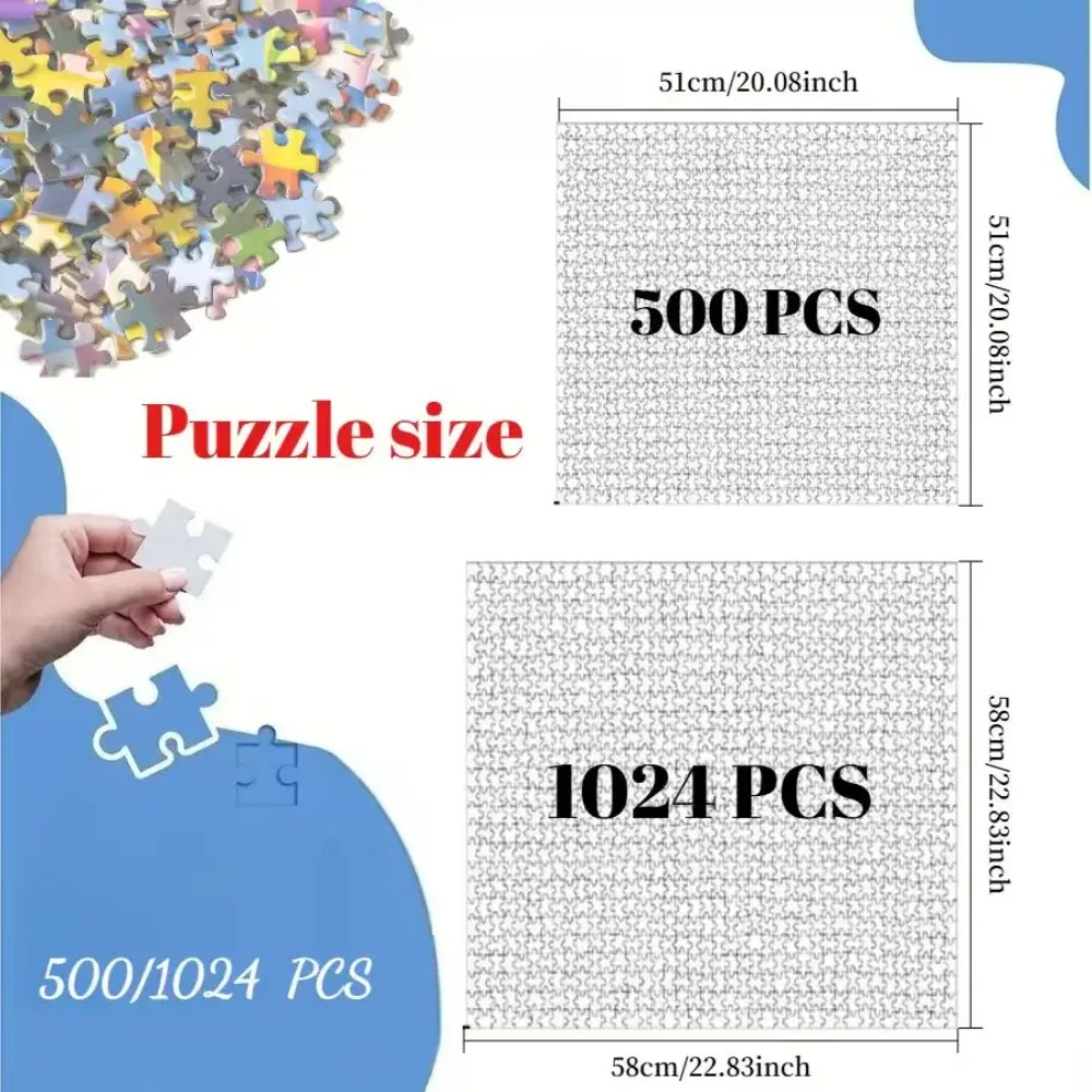 500/1024PCS Paper Princess Butterfly Jigsaw DIY Assembly Home Art Modern Home Decoration Gift To Friends Educational Gift