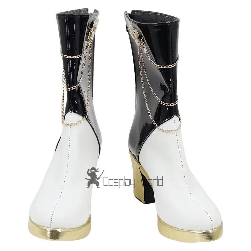 Hunters Cosplay Shoes Women Black Golden Boots Halloween Carnival Party Role Playing Props