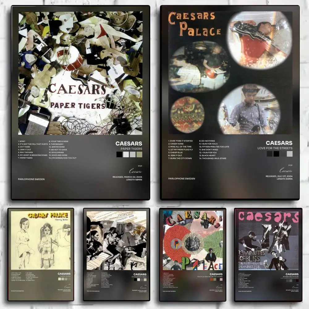 Band C-Caesars Poster Wall Art Prints for Living Room Bedroom Home Decor Decorative Pictures