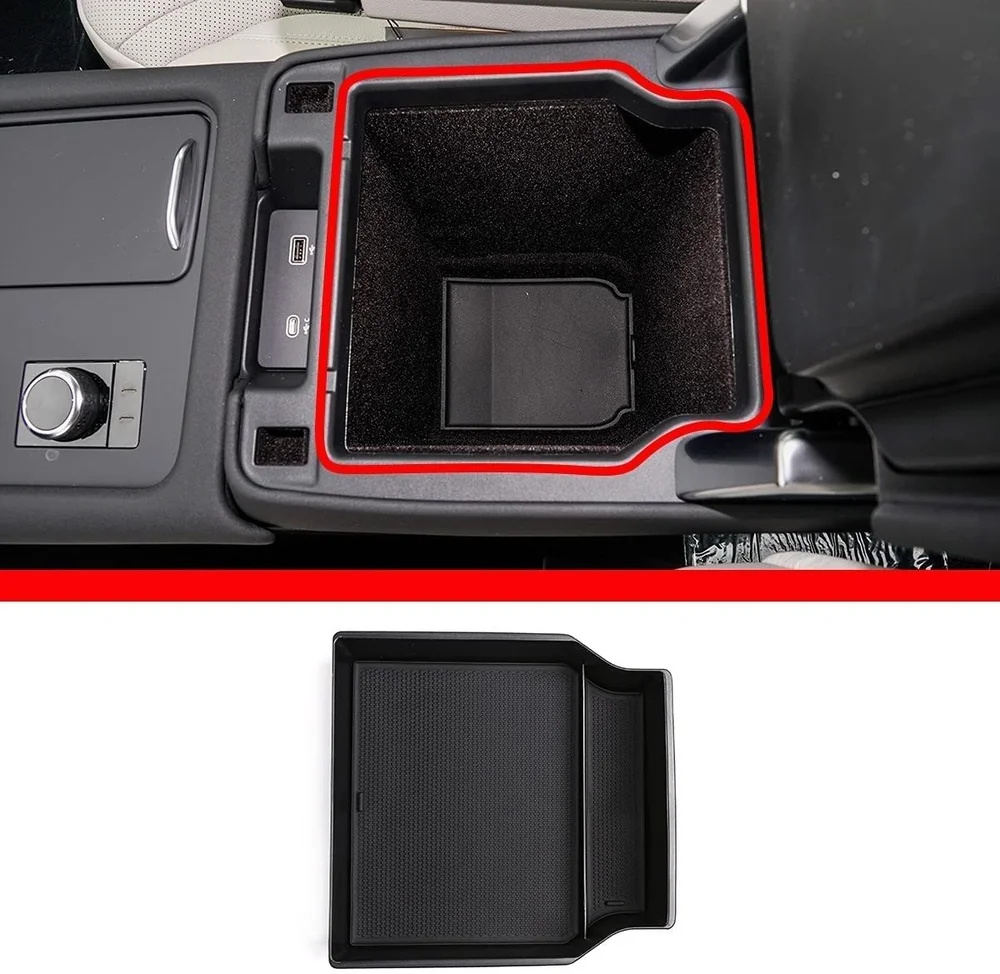 

For Land Rover Discovery 5 2021 2022 ABS Center Console Armrest Storage Box Organizer Tray Car Accessories