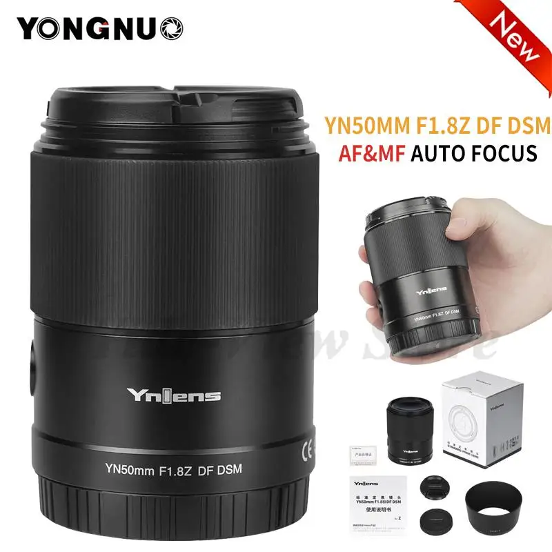 YONGNUO YN50mm F1.8Z DF DSM Auto Focus Camera Lens Full-Frame Z-Mount Lens for Nikon Z Mirrorless Like ZFC Z9 Z7 Z5 Z6 Z7 II Z50