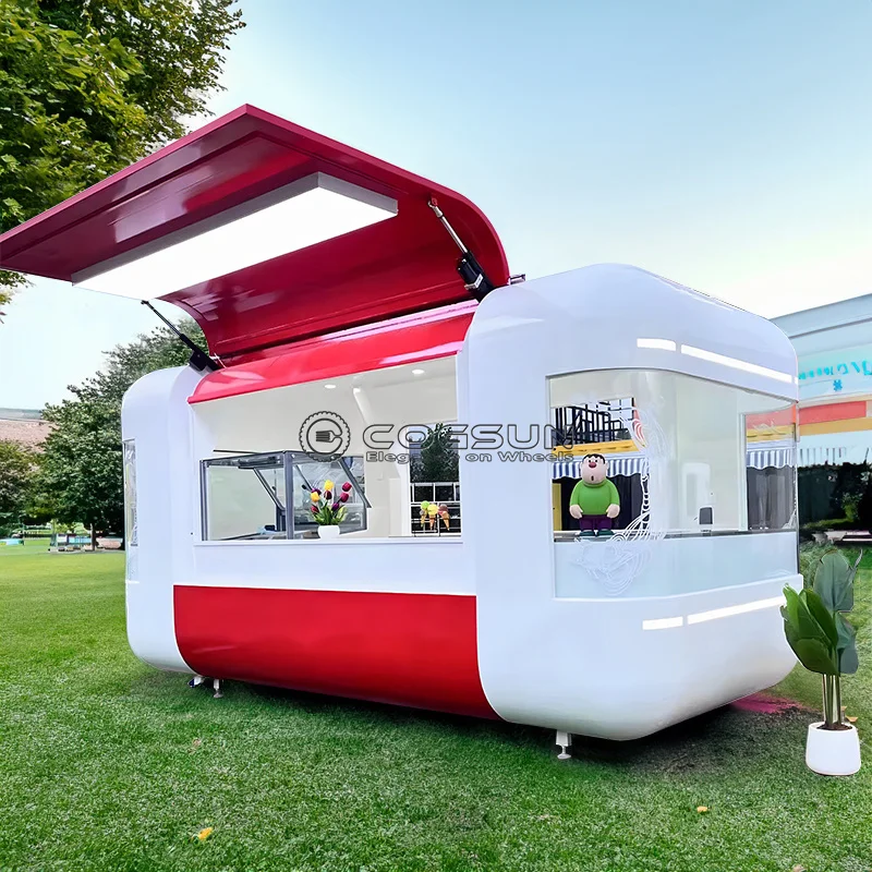 Street Mobile Food Trailer Piz - Hot Dog Vending Cart recension och pris