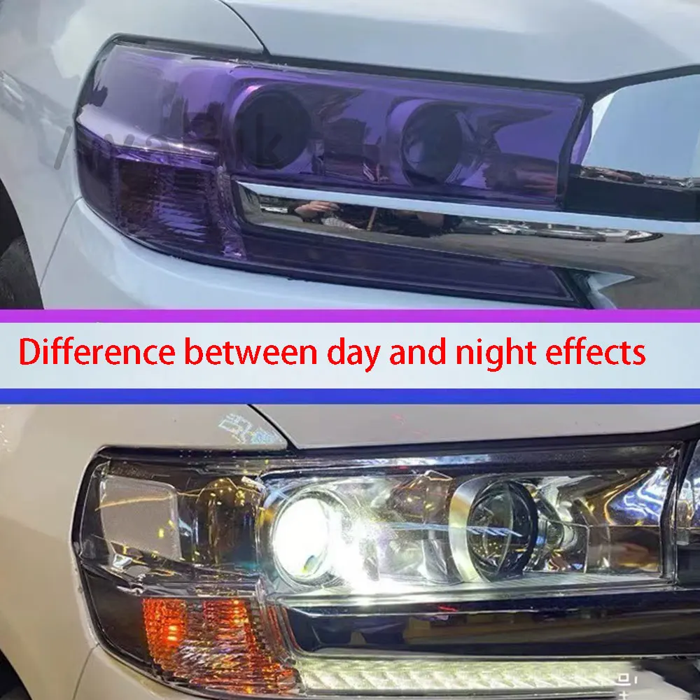 

30CM*1/3M TPU Smart Photochromic Color-Changing Headlight Protection Film PPF UV Smart Photochromic Headlight Protection Film