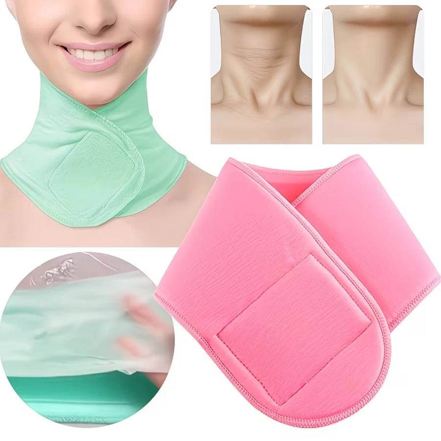 Silikon-Nackenkissen, Wiederverwendbares Nackenpflegekissen, Feuchtigkeitsspendende Gel-Nackenmaske, Nackenberuhigungs-Patch für den Heimgebrauch, Hot-Spring-Stil Nackenpflege, Tragbares