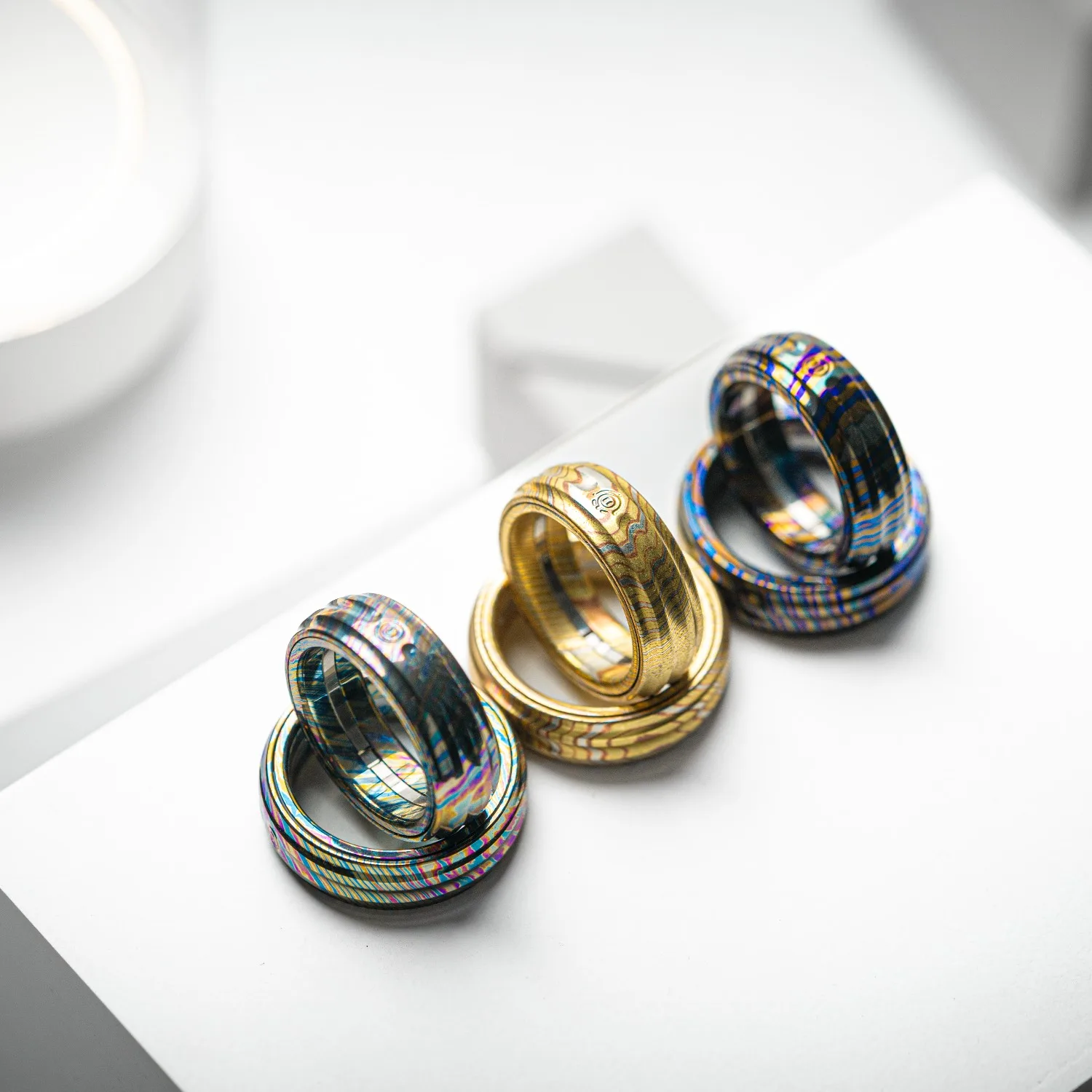 YEDC مادة خاصة سحابة خنزير الدائري طبعة محدودة المغناطيسي اتجاهين الدورية مجوهرات الصف المعادن البنصر لعبة الضغط #2