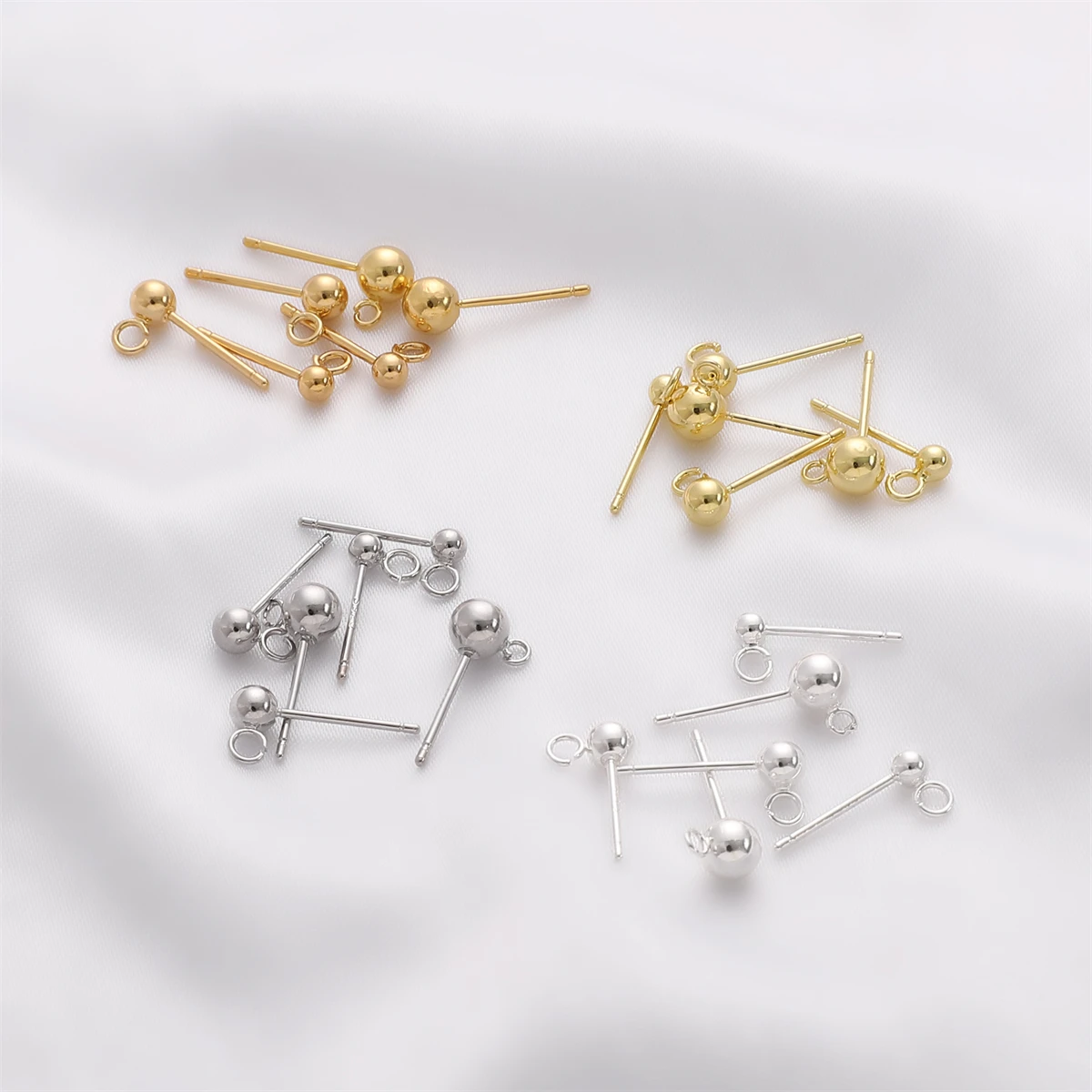 1Pair 14K Gold Plat… - image