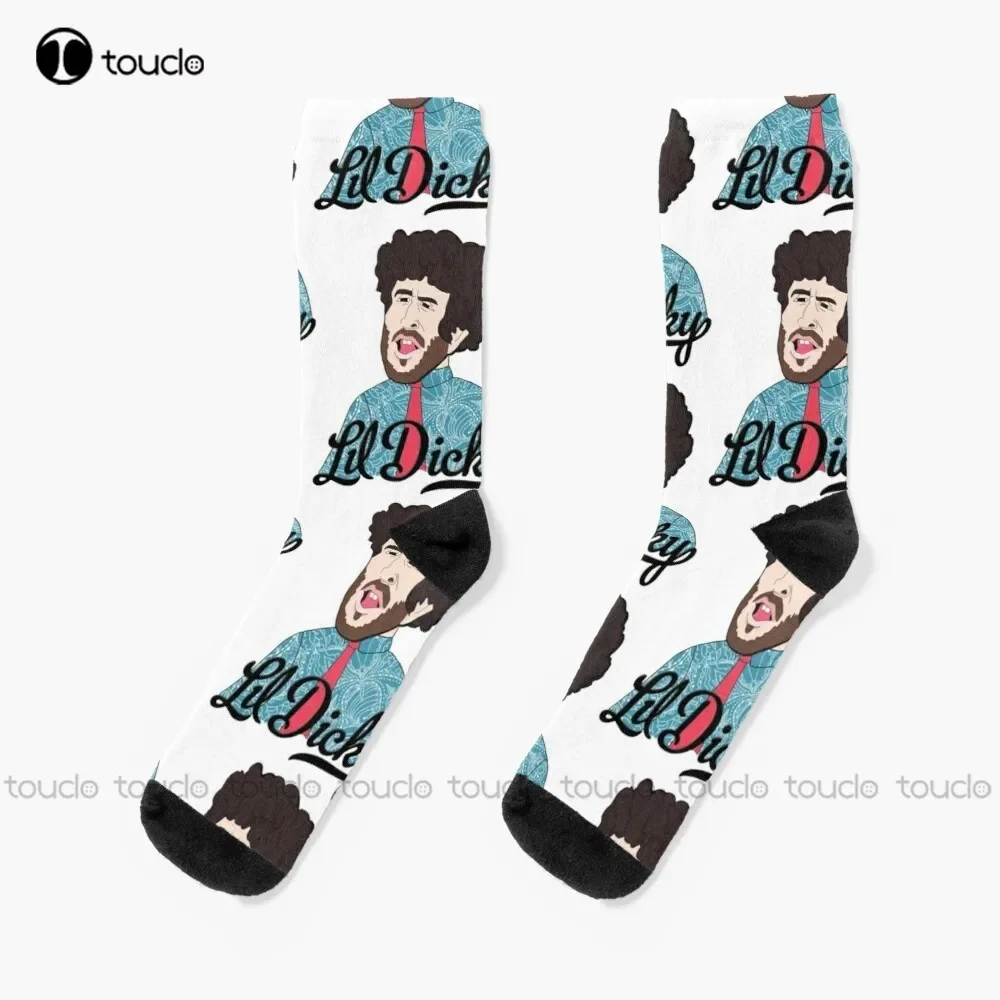 Lil Dicky Merch kaus kaki lari wanita hadiah Natal uniseks dewasa remaja kaus kaki kustom 360 ° Digital cetak Wanita Pria