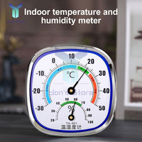 Wall Mounted Digital Temperature Humidity Gauge Meter Indoor Outdoor Electronic Thermometer Hygrometer Home Office Measure Tools