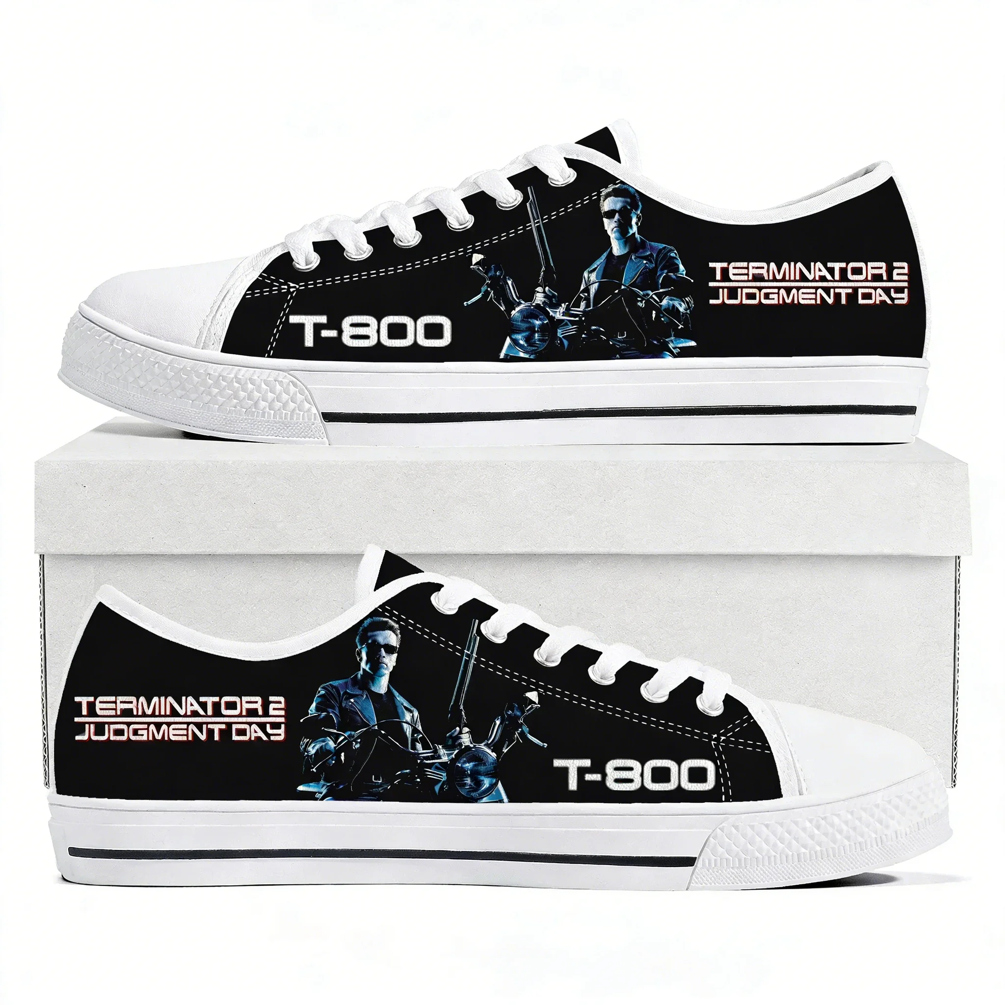 

The Terminator Movie Low Top Sneakers Mens Womens Teenager Canvas High Quality Sneaker Casual Custom Made Shoes Customize Shoe