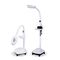 220V 3X Circline LED Magnifying Glass with USB Charging Port Cold Light Shadowless Pallet Lamp Magnifier for Beauty Salon Tattoo