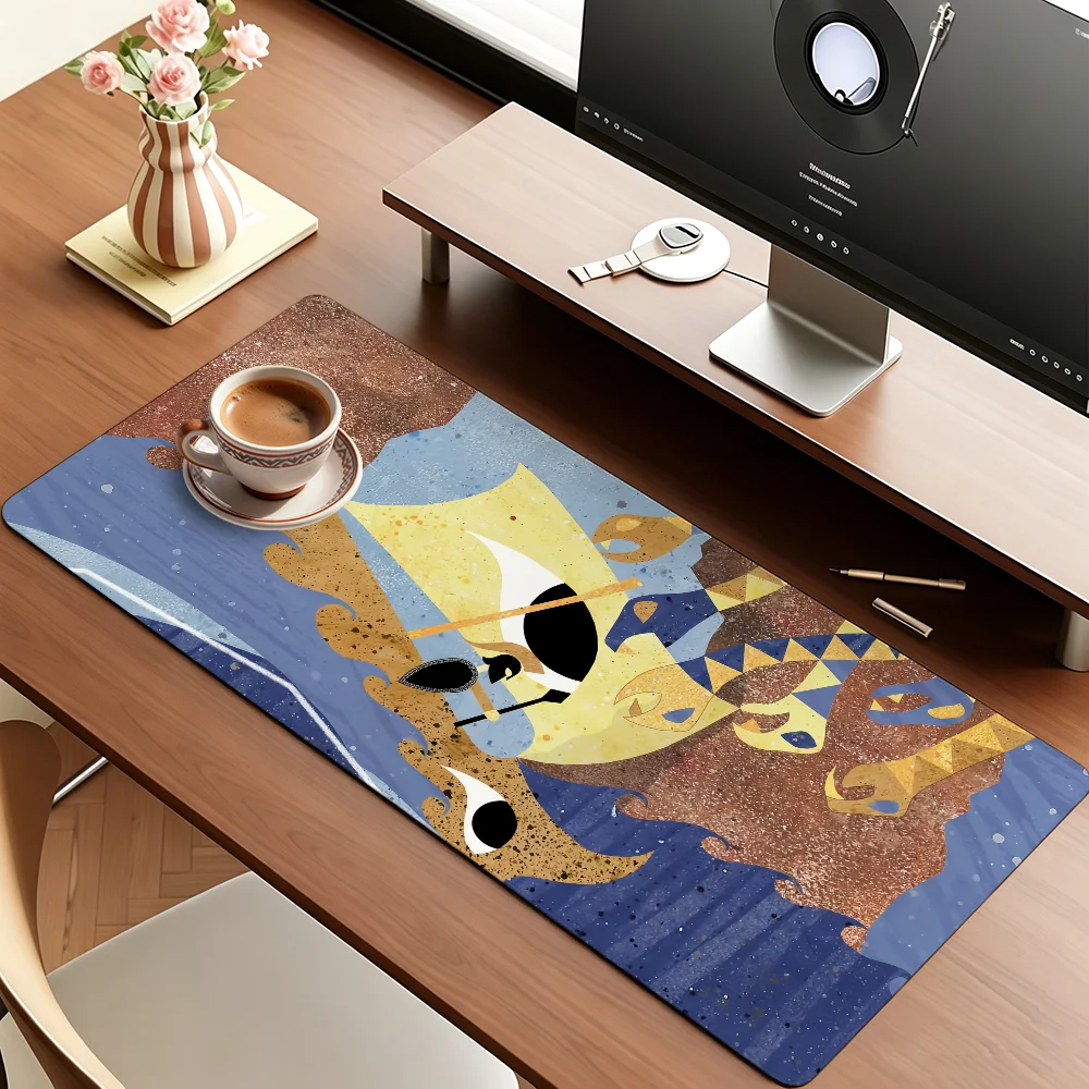 N-Nolan The O-Odyssey Mouse Pad Large Non-Slip Waterproof Mat Stitched Edge Keyboard Pad for Gaming Daily Office