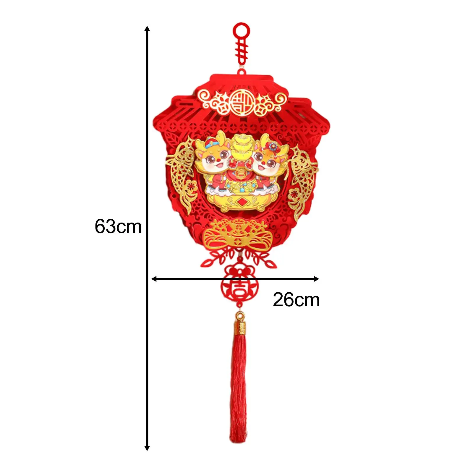 2024 Dragon Door Sign Holiday Window Celebration Party Supplies Office Chinese