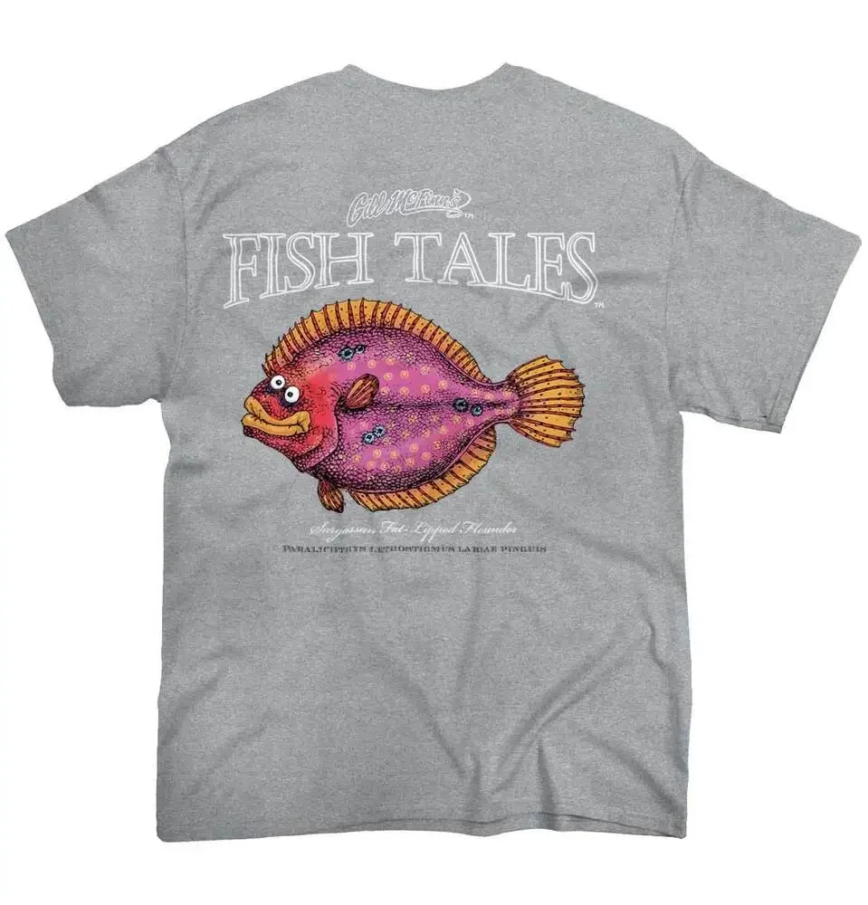 

Fishing Gift Cartoon Fisherman Crewneck T Shirt Tee Men or Women