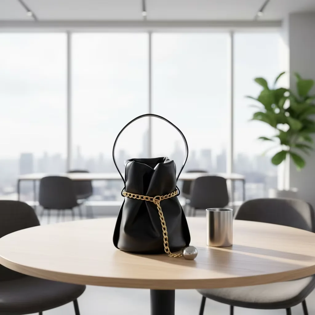 

Trend Design 2026 Luxury High Quality Cowhide Handbags For Women Fashion Lady Genuine Leather Chain Bucket Bags Hobo Tote Bags