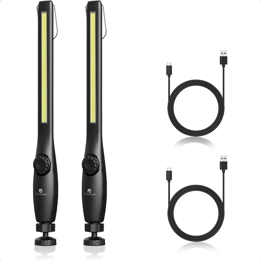 

LED Work Light 700 Lumens Rechargeable Cordl Portable Magnetic COB LED Inspection Light for Car Repair Home Garage Emergency 2