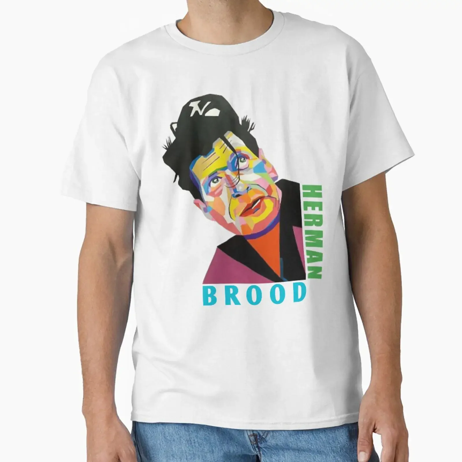 Herman Brood designed and sold by SprocketsFilmSi vintage Washed Stylish Casual Breathable fashion Top For Everyday Wear homme