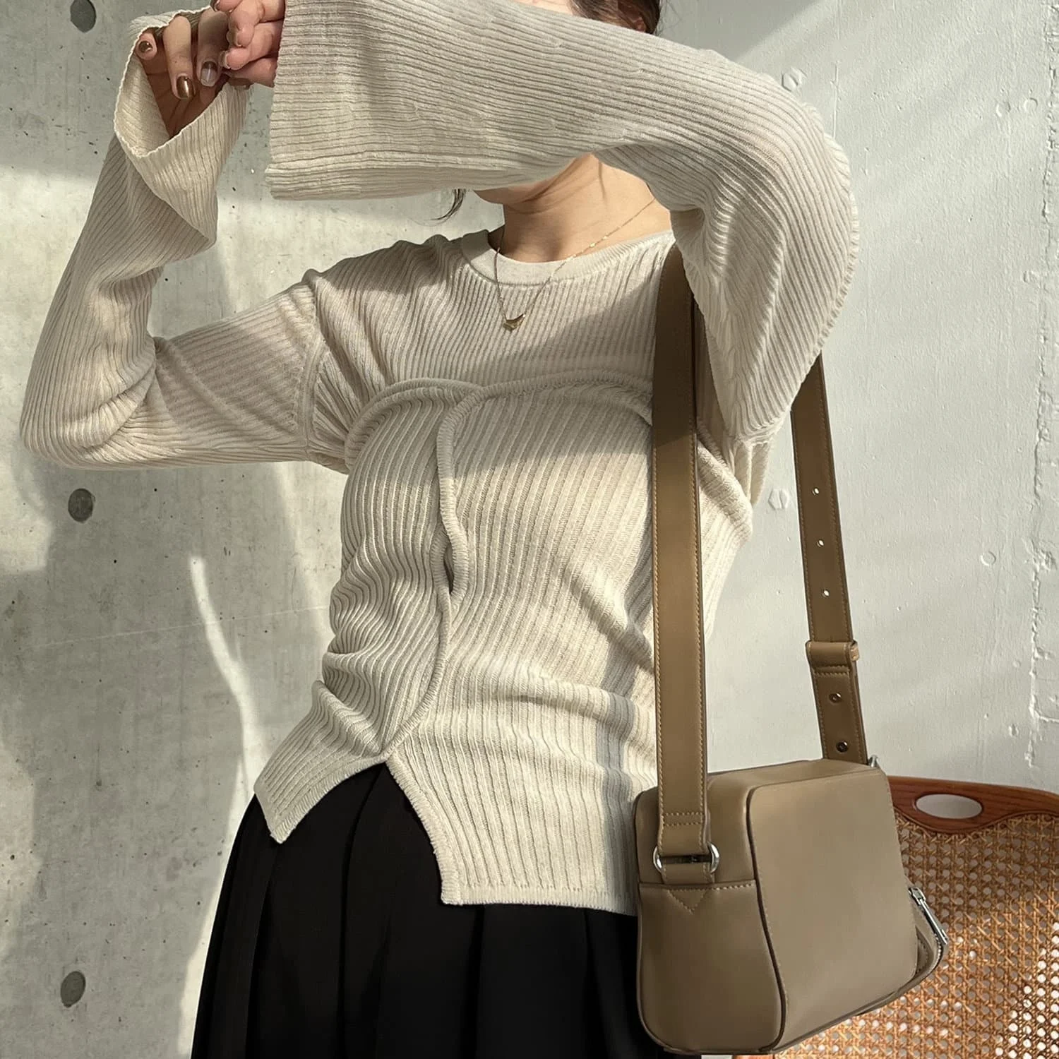 

Удобная дышащая круглая трикотажная основа Ne Long Sve Irt Versatile Spring New Sle Spring Collection Faionable Wom...