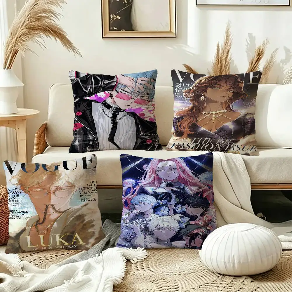Alien Stage Anime Lucky Dragon Pillow Cover Sofa Cushion Cover Home Room Decoration Children Gift
