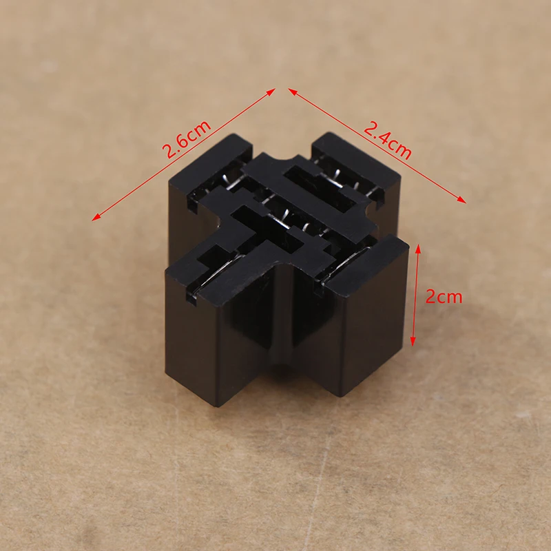سيارة السيارات 40A 5 دبوس SPDT التتابع موصل مقبس محول السيارات لوحة دارات مطبوعة قاعدة تثبيت حامل مع محطات 6.3 مللي متر