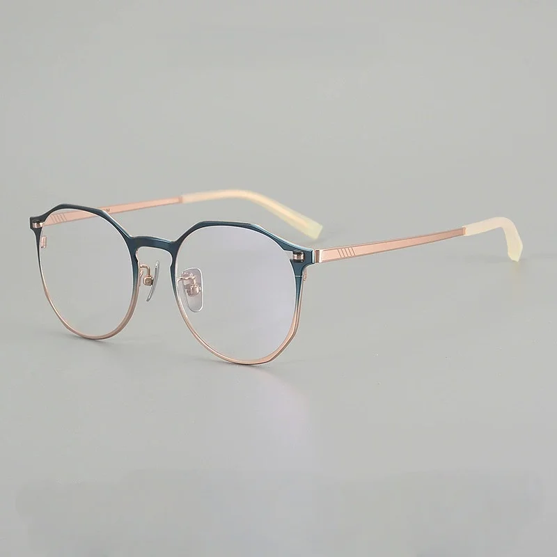 Belight ottico a forma di pera design classico uomo donna occhiali da vista in titanio puro montatura per occhiali P6005