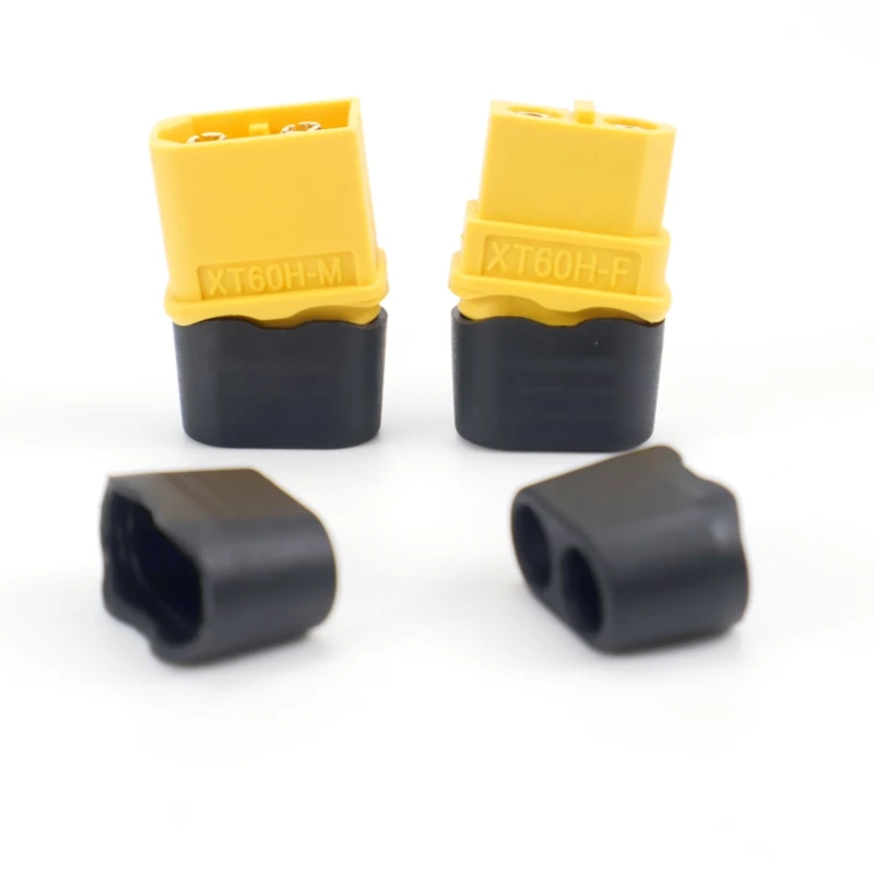 

XT60H Connector Plug with Sheath Housing, Suitable for RC Lithium Battery Cars, FPV Drones, Planes XT60 Female/Male Plugs