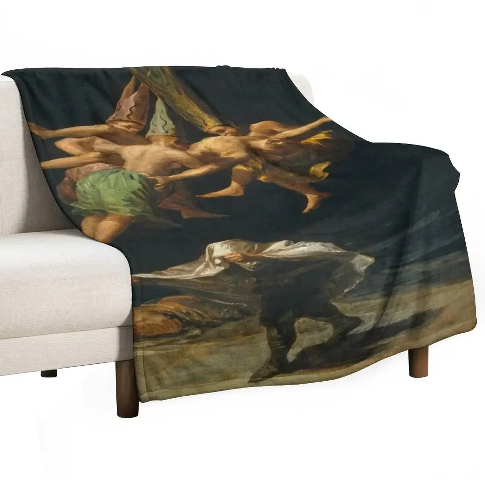 

Francisco Goya - The journey of the witches Throw Blanket Decorative Beds Heavy Blankets