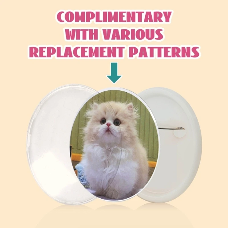 DIY Badge Maker Machine Kit - 48Pcs Badge Press For Personalized Decorations & Unique Gifts