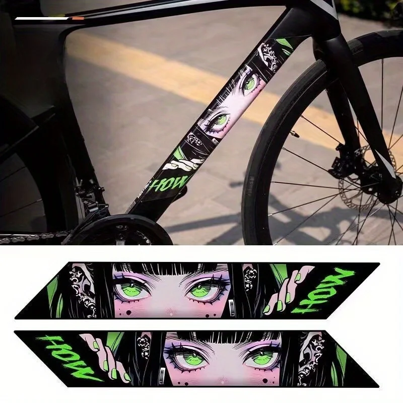Beliebter Exportartikel: Auto-Unterboden-Animationsaugen-Mountainbike-Karosserie JDM-Dekorations-Auto-Wasserdichter Aufkleber