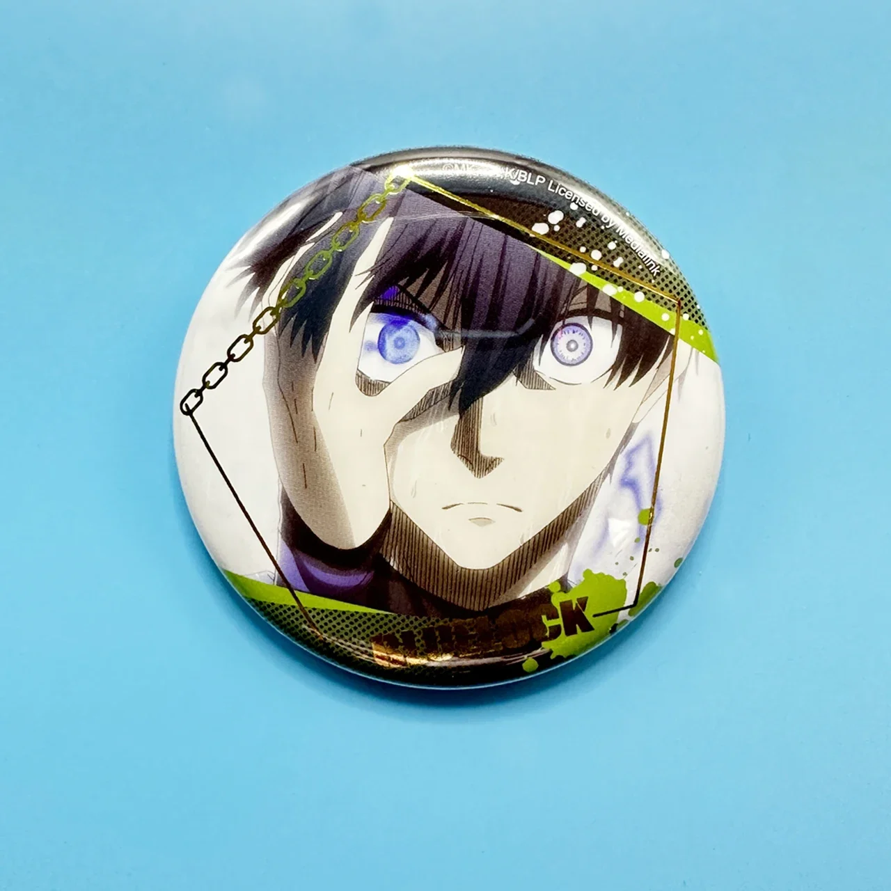 Anime BLUE LOCK Bachira Meguru Chigiri Hyoma Cosplay gilding badge 58mm  Ambitus