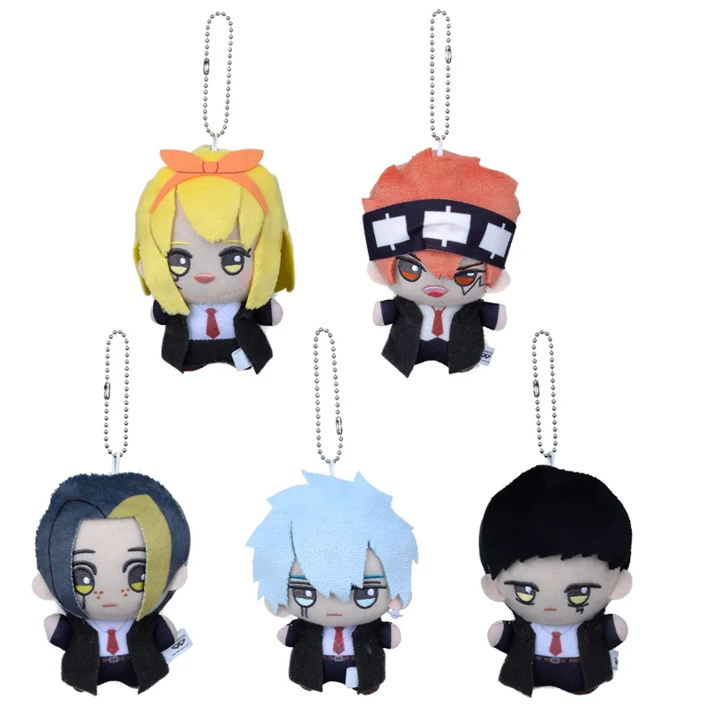 

10cm Mashle Magic and Muscles Plush Toy KeyChain Pendant Muscles Lemon Lance Dart Action Figure Soft Bag Pendant Gifts