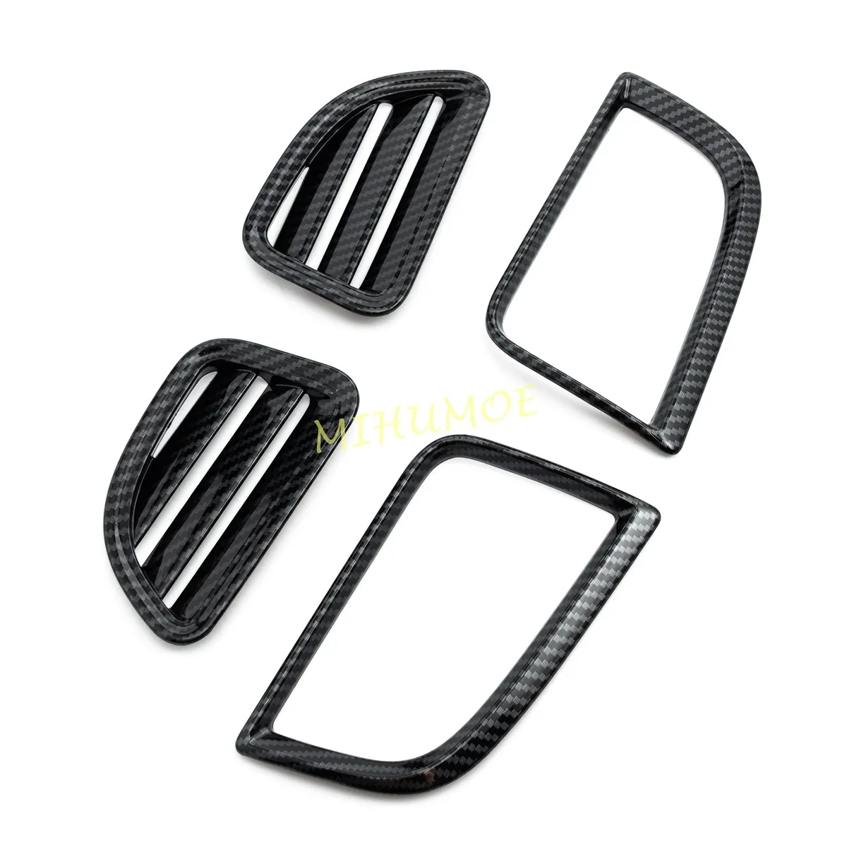 For 2016-2025 Mitsubishi Pajero Montero Sport MK3 Carbon Fiber Center Console Side Air Vent Cover Trim 2024 2023 2022 2021 2020