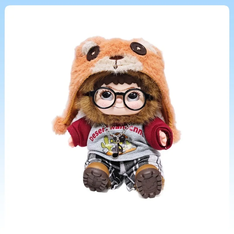 

Одежда для куклы Wakuku 20 см, комплект футболок в стиле ретро, хлопковая плюшевая кукла с медведем, винтажный модный наряд с аксессуарами