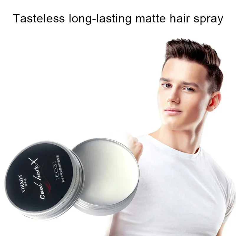 Hair Clay Strong Hold Matte Hair Styling Wax Men Hair Styling Mud Non Greasy Styling Daily Use Clay High Strong Hold Low Shine