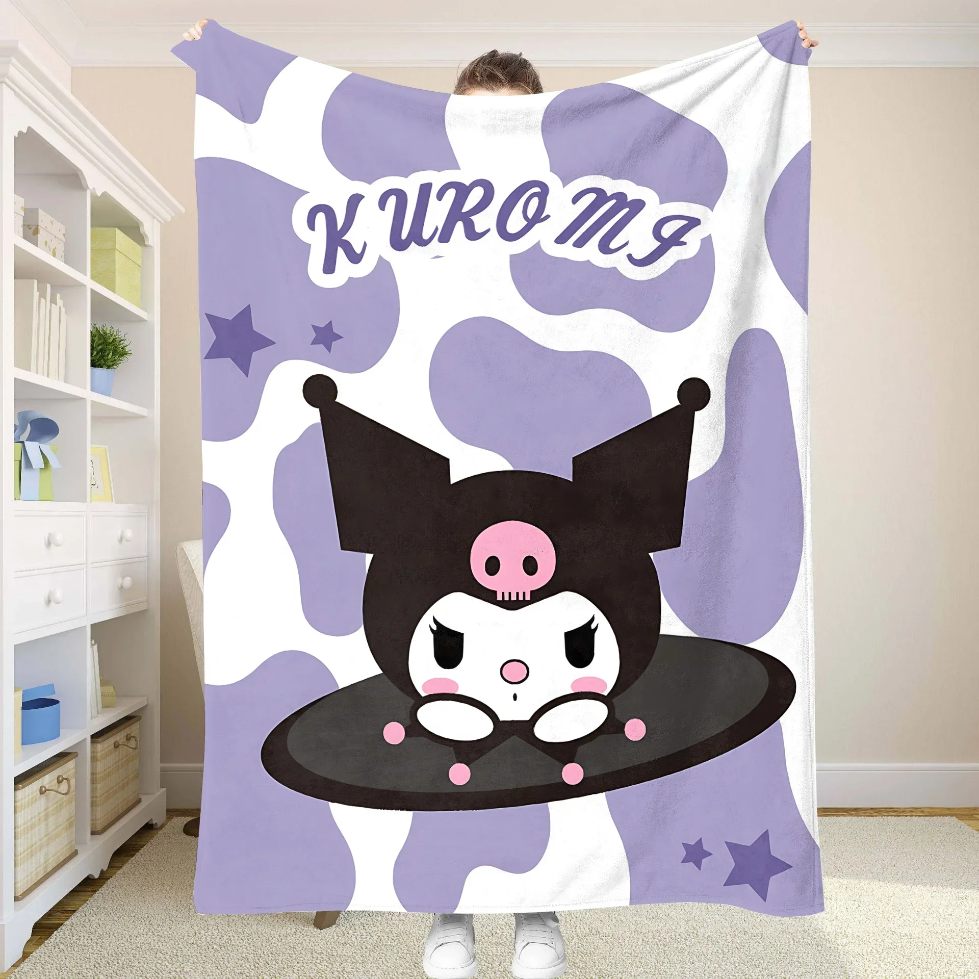 

Milchgestreifte Sanrio-Bettdecke, Heim- undcken und Überwürfe, Tagesdecke, Anime, kühlende Tagesdecken, Sommer-Picknick